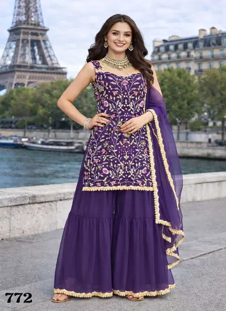 Aayna Nx By Mrudangi Georgette Embroidered Work Readymade Suits Online Wholesale